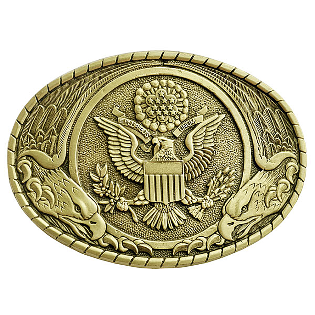 US Seal Belt Buckle. Vintage Solid Brass Buckles. | IMC Retail