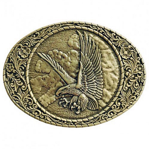 Flying Eagle Belt Buckle. Vintage Solid Brass Buckles. | IMC Retail