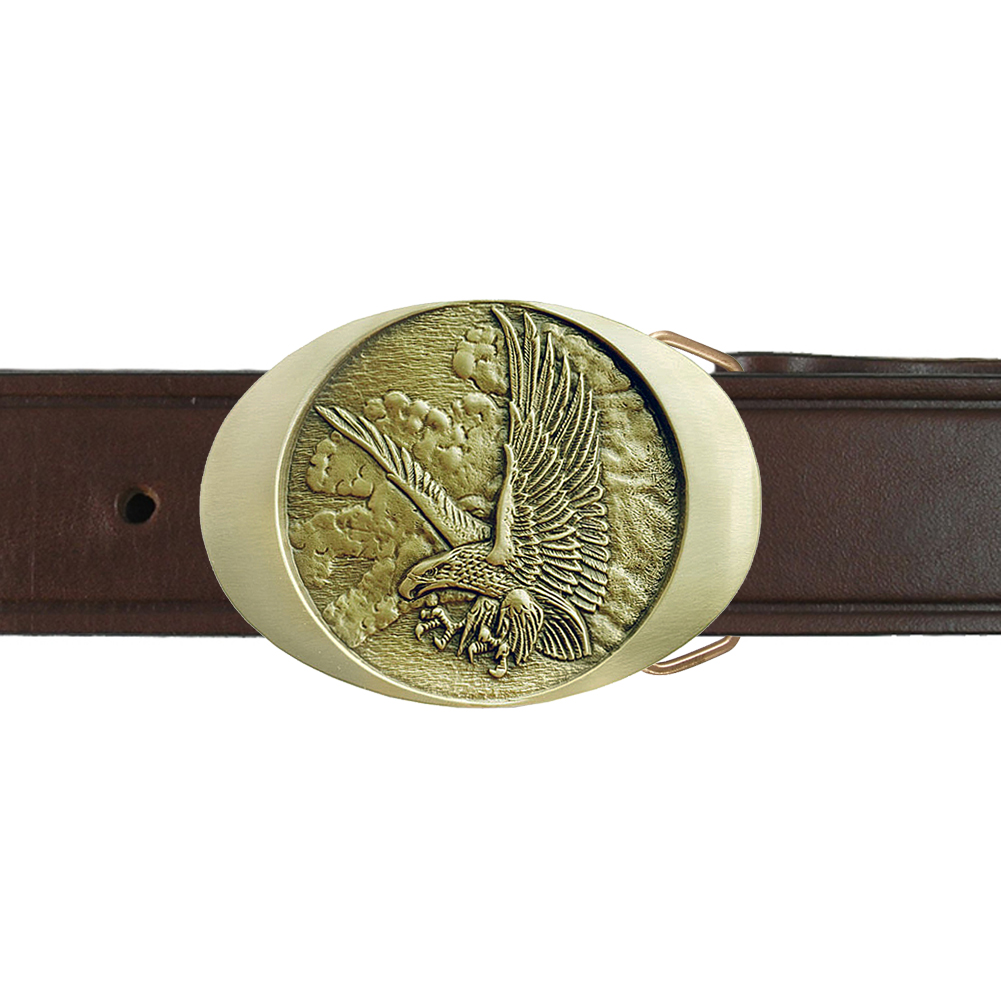 Belt buckle with flying eagle