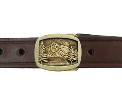  Indiana Metal Craft US NAVY Solid Brass Belt Buckle